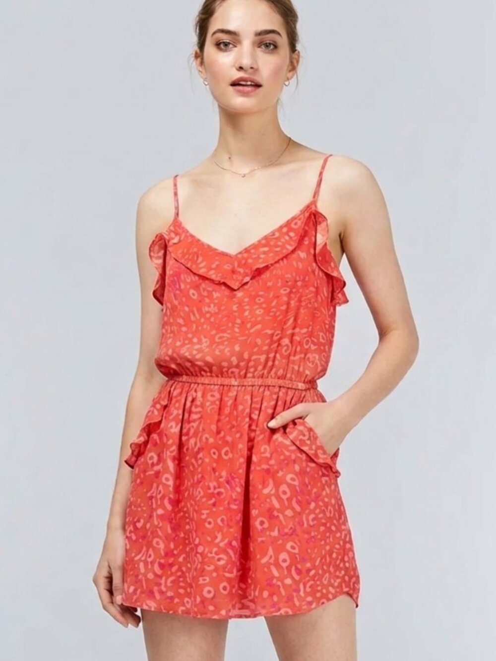 Aritzia Talula Ulla Ruffle Mini Dress
